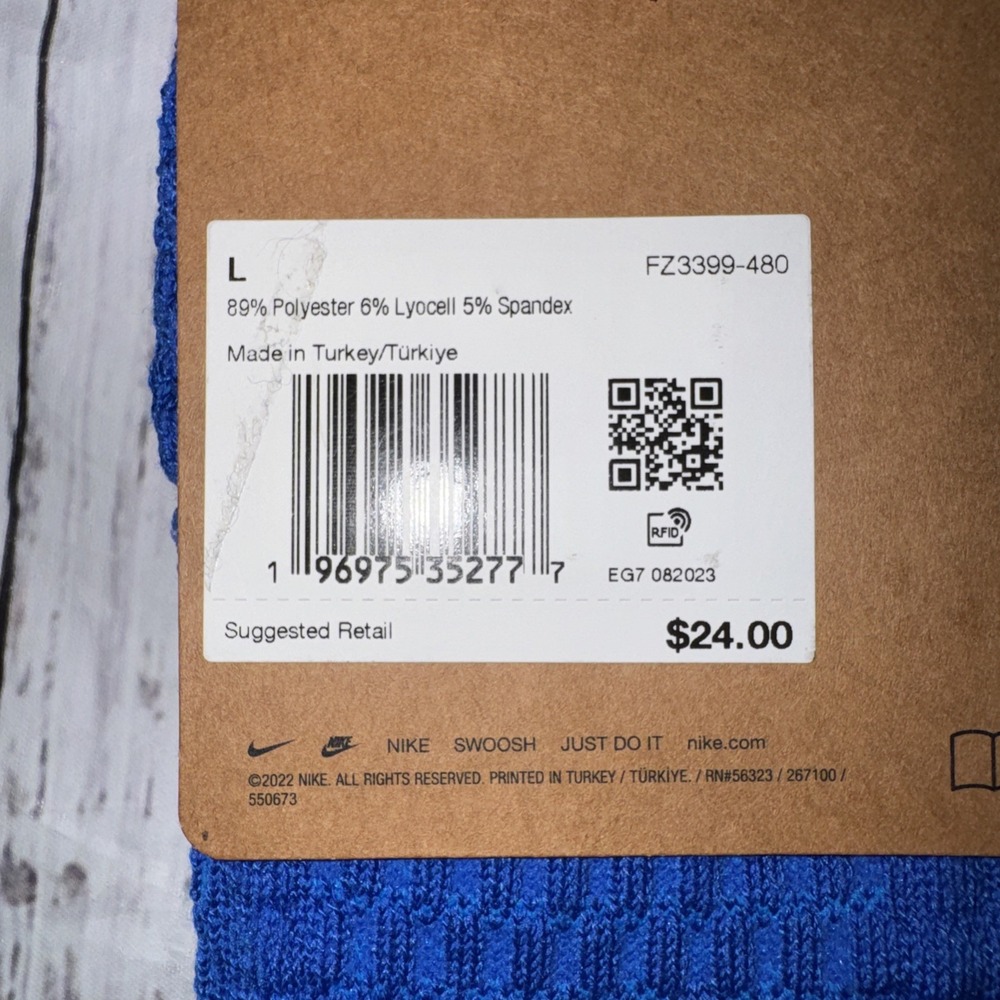 Nike Unicorn Dri-FIT ADV Multisport Crew Socks Blue FZ3399-480 Mens 8-12 Large - Picture 3 of 4
